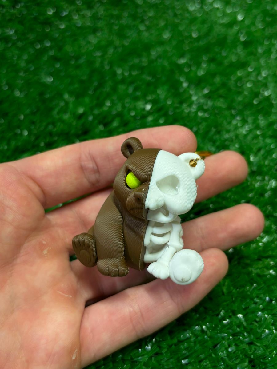 Chaveiro urso esqueleto