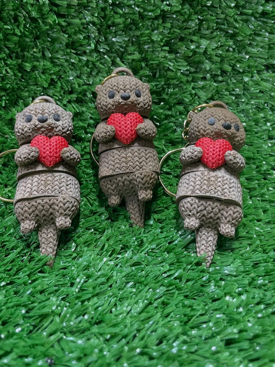 Chaveiro Lontra com Coração
