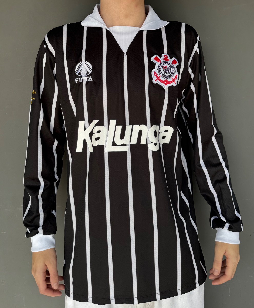 Camisa de time Retrô Manga Longa